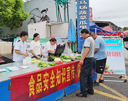 淮南鳳凰市場監管所：開展食品安全宣傳檢測活動