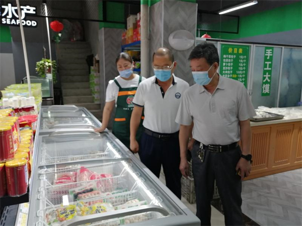 淮南市局三級調研員馬開珍赴經開區開展進口冷鏈食品監管督查工作