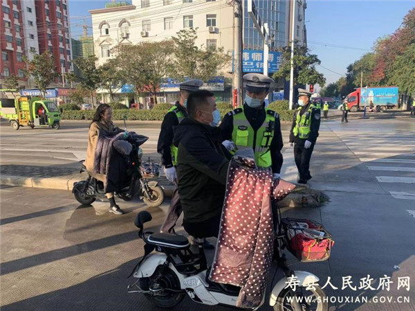 淮南壽縣公安局交通管理大隊開展文明創建集中整治行動