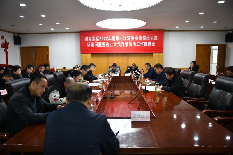 淮南市謝家集區召開第一次環委會暨突出生態環境問題整改、大氣污染防治工作推進會