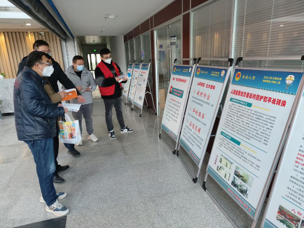 淮南高新區開展人防宣傳教育“五進”活動