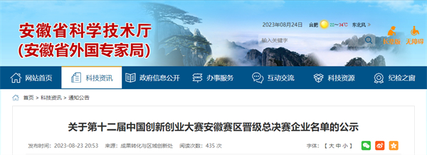 速看！淮南這兩家企業(yè)擬晉級安徽總決賽！